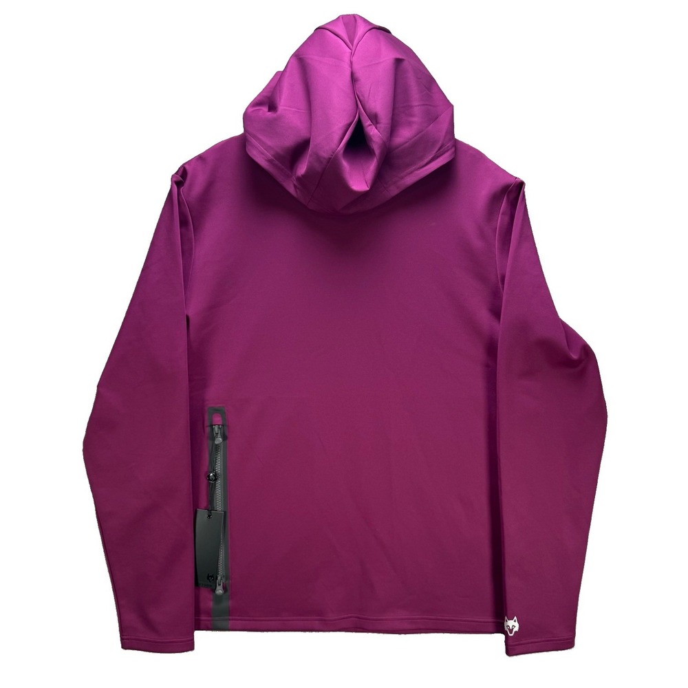 Greyson Golf Hoodie Mens Large Maroon Cokato Lightweight Zip Pocket Stretch NWT